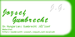 jozsef gumbrecht business card